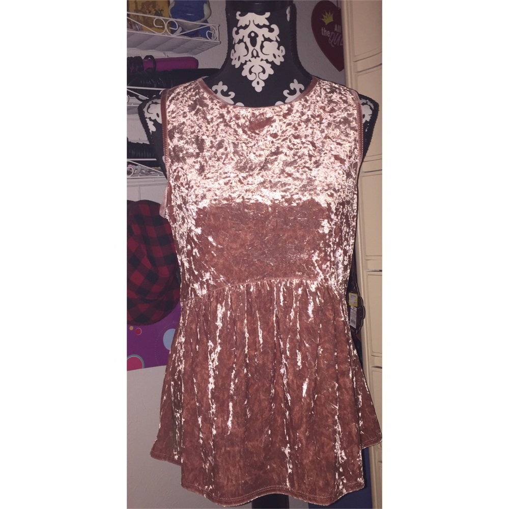 Pink Velvet Blouse